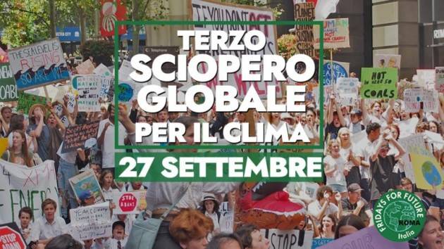 SCIOPERO GLOBALE PER L’AMBIENTE – Adesioni